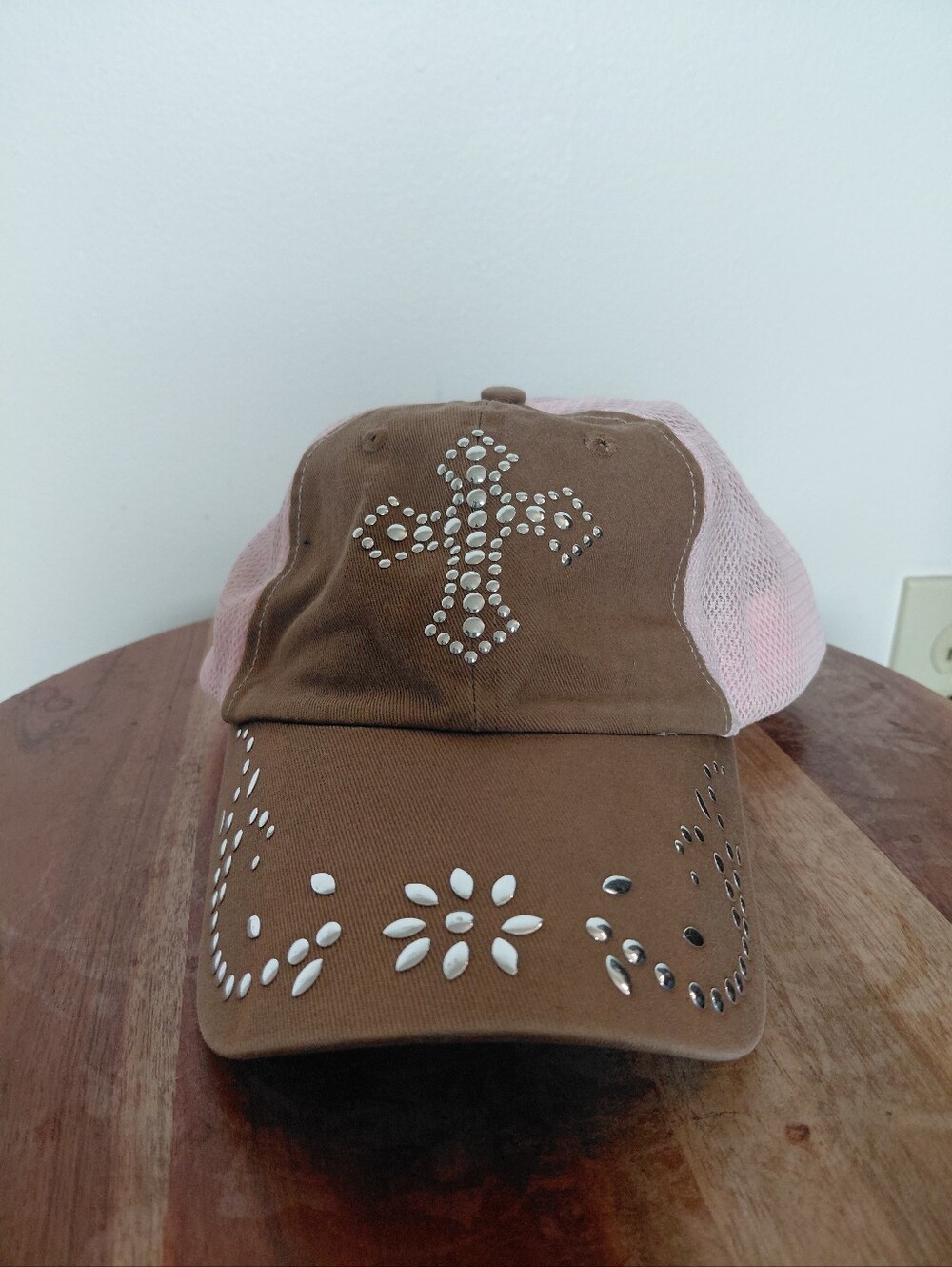 Womens M&F Western Blazin Roxx Brown & Pink Hat OS